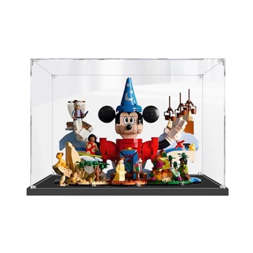 Acryl-Vitrine Box kompatibel mit Lego 21352 Magic World Modell, Schutz, staubdichte Vitrine, Geschenkmodell, transparent, kompatibel mit Lego (nur Vitrine) (transparent (normal) von DANRUN