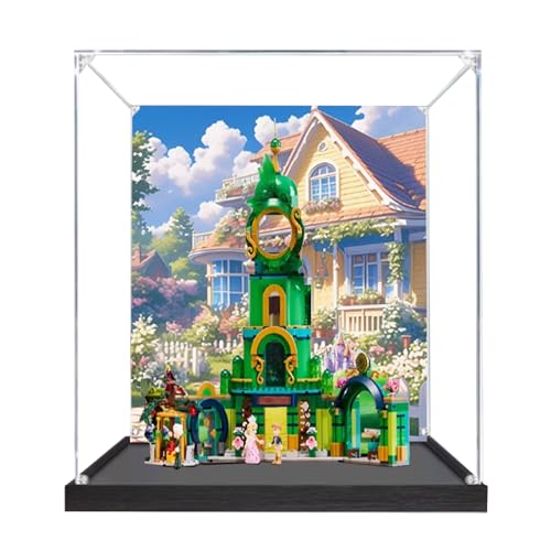 Acryl-Vitrine Box kompatibel mit Lego 75684 Willkommen bei Emerald City Modell, Schutzvitrine Geschenkmodell, kompatibel mit Lego (nur Vitrine) (Hintergrund) von DANRUN