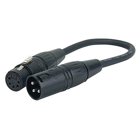 DAP Audio 3 pin XLR Male to 5 pin XLR Female Steuerkabel von DAP Audio