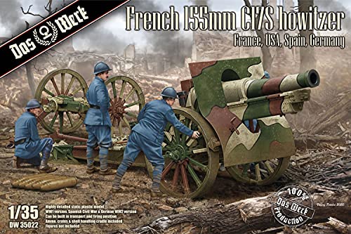 DAS WERK DW35022 DW35022-French Schneider 155mm C17S Howitzer-1:35 von Das Werk