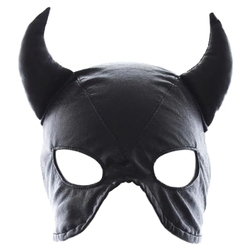 DASHIELL Atmungsaktive Bull-Gesichtsmaske, Masquerade Bull-Maske,Verstellbare Vollgesichts-Kopfmaske, Bühnen-Requisiten - Atmungsaktives Halloween-Cosplay-Kostüm, Bühnen-Requisiten für von DASHIELL