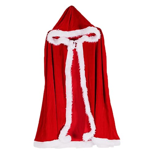 DASHIELL Kinder-Weihnachtsumhang – Weihnachtsmann-Festivalumhang für Herren – Flanell-Weihnachtsumhang für Kinder, Maskerade, Rollenspiel-Kostüme von DASHIELL