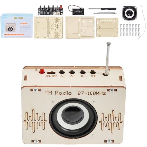DASIAUTOEM Radio Bausatz, DIY Kits Holz Radio, Lackierbares Spielzeug, Lautsprecher Bausatz, Holz Experimente Wissenschaft für Kinder, Elektronik Baukasten, Kinder Spielzeug, Geschenke ab 8-12 Jahre DASIAUTOEM Radio Bausatz, DIY Kits Holz Radio, Lackierbares Spielzeug, Lautsprecher Bausatz, Holz Experimente Wissenschaft für Kinder, Elektronik Baukasten, Kinder Spielzeug, Geschenke ab 8-12 Jahre von DASIAUTOEM