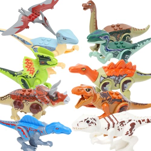 DASIAUTOEM Dinosaurier Spielzeug Bausteine Set, 10 Stück Realistische Dino Figuren mit T-Rex, Triceratops, Flugsaurier, Velociraptor – Lernspielzeug und Geschenk für Kinder ab 3 4 5 6 7 8 Jahren DASIAUTOEM Dinosaurier Spielzeug Bausteine Set, 10 Stück Realistische Dino Figuren mit T-Rex, Triceratops, Flugsaurier, Velociraptor – Lernspielzeug und Geschenk für Kinder ab 3 4 5 6 7 8 Jahren von DASIAUTOEM