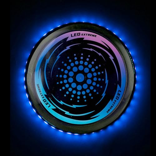 DASIAUTOEM Leuchtende Frisbee, Ultimate Frisbee LED, Leuchtende Flugscheibe mit 49 LED-Lichter, Wurfscheibe Leichte Wurfringe, Frisbee Disc Spaßsport für Kinder Erwachsene Rasenstrand im Freien von DASIAUTOEM