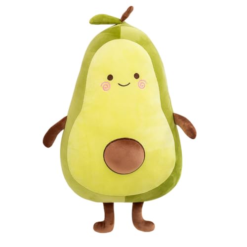 DASIAUTOEM Plüsch Avocado Spielzeug, Reizendes Obst Plüschtier Puppe Kissen Kissen Geeignet Avocado Frucht Plüsch Spielzeug Umarmungskissen Geburtstagsgeschenk für Kinder Mädchen und Jungen (45CM) von DASIAUTOEM