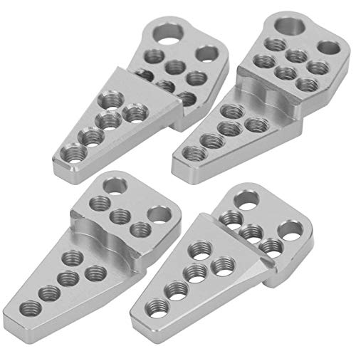 DAUERHAFT 4Pcs Rc Stoßdämpferständer,Aluminiumlegierung Vorne Hinten Stoßdämpfer,Rc Auto Stoßdämpfer Höhenverstellbare Winkelständer,Klein und Leicht,Für Scx10 Ii 90046 90047 1/10 Rc Crawler von DAUERHAFT