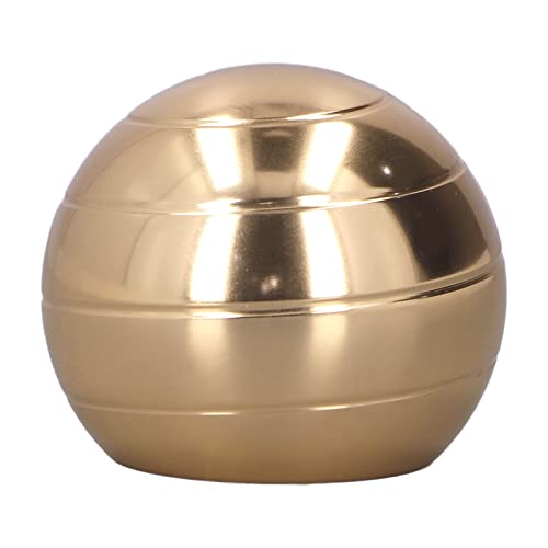 DAUZ Gyroskop-Spinnball, 1,77 Zoll Durchmesser, Lindert Ängste, Schöne Bilder, Legierung, Dekompressions-Gyroskop-Ball, Spiralrillen, Robust, für Büro (Gold) von DAUZ