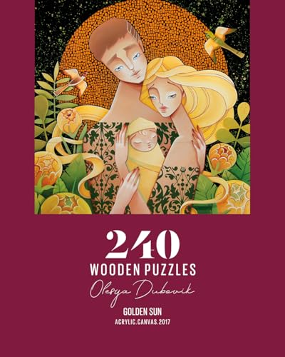 DAVICI Holzpuzzle | D1 - Golden Sun | 240 Teile | Unterhaltung für Erwachsene und Kinder | Psychische Herausforderung | einzigartige Formen | unglaubliche Designs | Spitzendekoration | Geschenk | von DAVICI