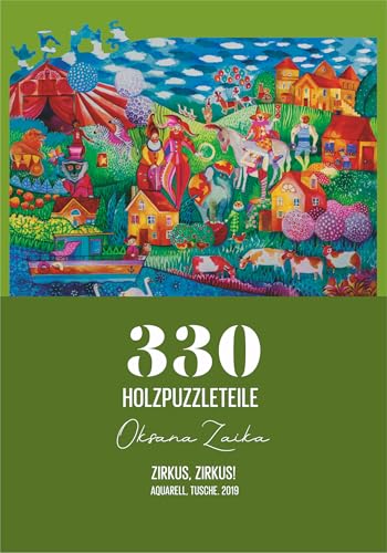 DAVICI Holzpuzzle | E10 - Circus, Circus | 330 Teile | Unterhaltung für Erwachsene und Kinder | Psychische Herausforderung | einzigartige Formen | unglaubliche Designs | Spitzendekoration | Geschenk | von DAVICI