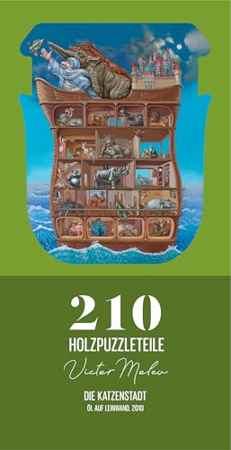 DAVICI Holzpuzzle | E8 - Noah´S Ark | 210 Teile | Unterhaltung für Erwachsene und Kinder | Psychische Herausforderung | einzigartige Formen | unglaubliche Designs | Spitzendekoration | Geschenk | von DAVICI