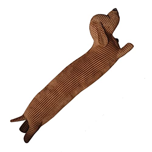 DAWCBVJQ 110cm Ausgestopfter Dackelhund Plüsch, Dackel Stofftier, Ausgestopfter Dackel Hund, Hund Plüschtier Dackel, Ausgestopfter Dackelhund, Dackel Plüschtier, Weiches Dackel Plüschtier von DAWCBVJQ