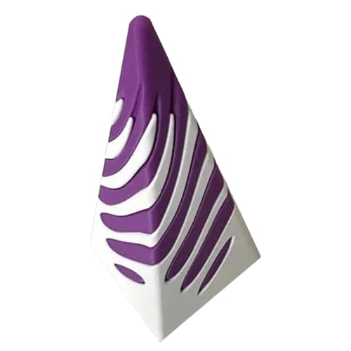 DAWCBVJQ 5,4 cm Impossible Cone, Impossible Pyramid Passthrough-Skulptur, 3D-gedruckte ägyptische Pyramiden Fidget-Spielzeug, Stressabbau-Pyramidenkegel, sensorisches Spielzeug, interaktives von DAWCBVJQ