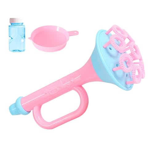 DAWCBVJQ Blasengebläse für Kinder, Seifenblasenstab | Toy Bubble Wand Maker mit Lösung,Blasen Sie Hunderte von Blasen in einem Atemzug, Blasentrompete, Outdoor-Spielzeug für Kinder, Mädchen und von DAWCBVJQ