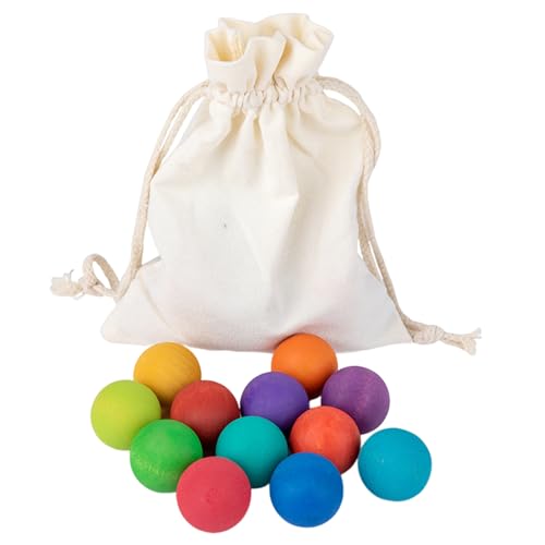 DAWCBVJQ Holz Regenbogen Kugel, 12 Teile Farbmix Kugeln, Farben Zählen Zuordnen Pädagogisches Baby Greifspielzeug Für Kleinkinder Mädchen DAWCBVJQ Holz Regenbogen Kugel, 12 Teile Farbmix Kugeln, Farben Zählen Zuordnen Pädagogisches Baby Greifspielzeug Für Kleinkinder Mädchen von DAWCBVJQ