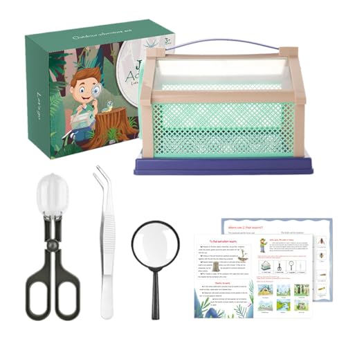 DAWCBVJQ Kids Nature Exploring Kit, Kids Nature Kit,Camping Science Fly Catching Kit - Kinderspielzeug Beobachtungsbehälter lustige sichere Erkundungsausrüstung für Kinder von DAWCBVJQ