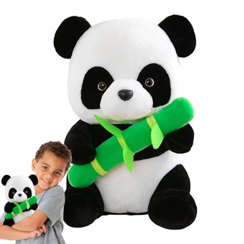 DAWCBVJQ Panda-Kuscheltiere,Panda-Plüschtier - Stofftierspielzeug | Tierplüschtiere, Plüschpuppen-Stofftier, Panda-Kissenplüsch, zum Kuscheln für Kinder und Erwachsene von DAWCBVJQ