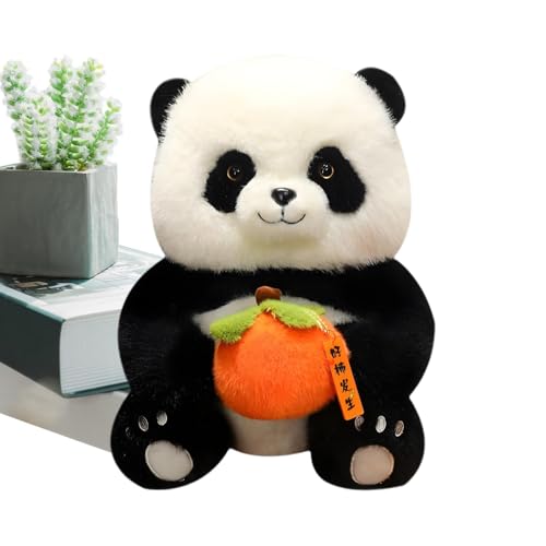 DAWCBVJQ Panda Stofftier,Panda Plüschtiere - Zoo-Kinderzimmer-Plüschtiere | Umarmbare Tierplüschpuppe, entzückendes Tierplüschkissen mit Kaki für Kinder, Erwachsene und Mädchen von DAWCBVJQ