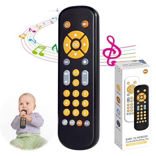 Baby Fernbedienung Spielzeug Spielzeug Fernbedienung Baby mit Licht & Ton, Kinder Fernbedienung mit Musik Fernbedienung Babyspielzeug Baby Spielzeug Fernbedienung mit Englisch Französisch Spanisch von DAWRIS