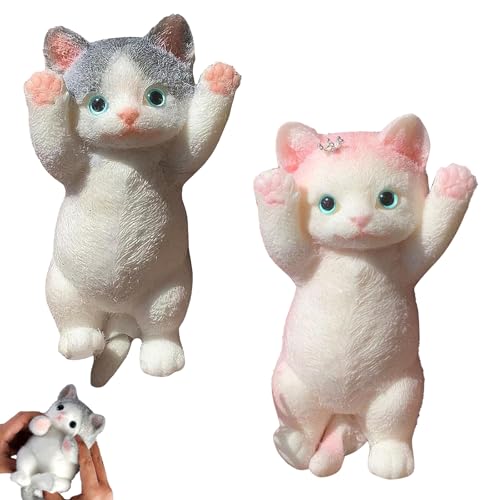 Niedlich Anti Stress Katze Spielzeug Squishy Squishy Katze Klebrig Quetschspielzeug Cute Squeeze Spielzeug Katze Form Weich Und Bequem Stressabbau Squishy Katze Spielzeug Für Erwachsene Und Kinder von DAYIsjz