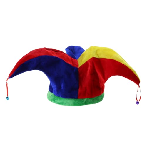 1 x mehrfarbiger Clown-Zirkus-Hut mit Party-Kostüm-Zubehör, ausgefallener Karneval, Karneval, buntes Cosplay-Kostüm für Kinder und Erwachsene, Farbabstimmung für Erwachsene, Regenbogenfarben 1 x mehrfarbiger Clown-Zirkus-Hut mit Party-Kostüm-Zubehör, ausgefallener Karneval, Karneval, buntes Cosplay-Kostüm für Kinder und Erwachsene, Farbabstimmung für Erwachsene, Regenbogenfarben von DAYnagh