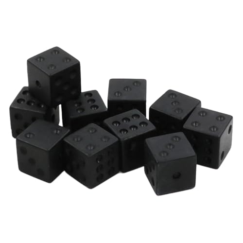 10pcs 6 Sided Game Dices 16 Mm Runde Ecke Zices Set Für Table Dices Game Mathematik Farbenfrohe Sechsseitige Dices Cubes von DAYnagh