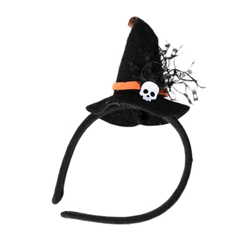 DAYnagh Halloween Hexenhut Haarbänder Cosplay Stirnband Styling Ornament Zubehör Kostüm Kopfschmuck für Kinder und Erwachsene von DAYnagh