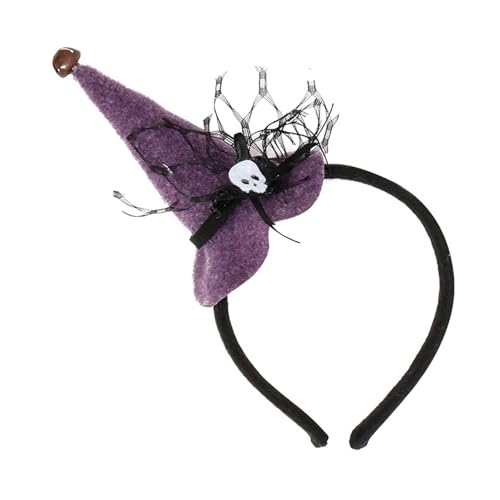 DAYnagh Halloween Hexenhut Haarbänder Cosplay Stirnband Styling Ornament Zubehör Kostüm Kopfschmuck für Kinder und Erwachsene von DAYnagh