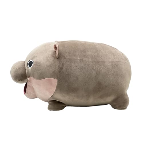 DAYnagh Moo Deng Nilpferd-Puppen, Pygmy Hippos, Plüschtier, weiches Baby-Nilpferd, gefülltes Tierkissen für Kinder und Erwachsene von DAYnagh