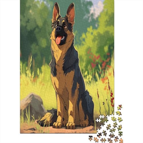 Deutscher Schäferhund Hund 1000 Teile Puzzle, Puzzles Für Erwachsene, 1000 Teile Puzzlespiel Für Jugendliche & Erwachsene Puzzlespiel Puzzel 1000pcs (75x50cm) von DAZBDEOCK