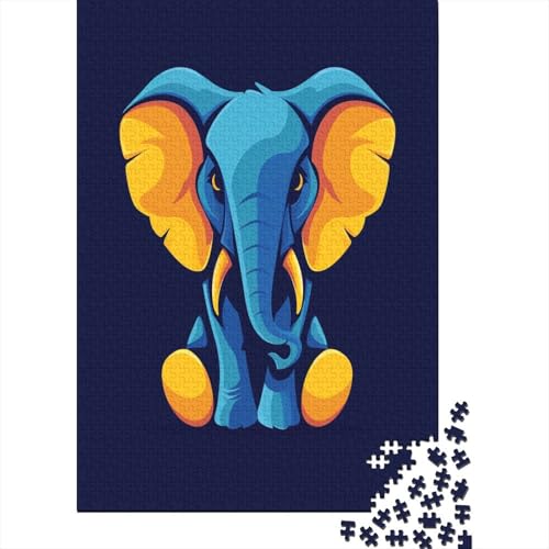 Elefant Puzzle 1000 Teile,Puzzle Für Erwachsene, Impossible Puzzle, GesKükenlichkeitsspiel Für Die Ganze Familie,Puzzle Legespiel- Erwachsenenpuzzle Puzzel 1000pcs (75x50cm) von DAZBDEOCK