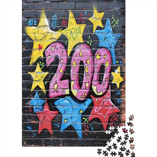 Graffiti 1000 Teile Puzzle Für Erwachsene, Hochwertige Recycelbare MateriAußerirdische Und Druck Puzzlespiel, Familienspiel, Geschenk Für Liebhaber Oder Freunde Puzzel 1000pcs (75x50cm) von DAZBDEOCK