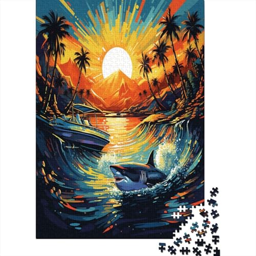 Hai Puzzle 1000 Teile,Puzzle Für Erwachsene, Impossible Puzzle,Puzzle 1000 Puzzle Home DekoRatteion Puzzle,Erwachsenenpuzzle Puzzel 1000pcs (75x50cm) von DAZBDEOCK