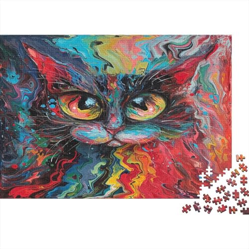 Kat Puzzlespiel 1000 Teile Erwachsene -Puzzle 1000 Stück Spiel Puzzles Für Erwachsene Kinder Puzzle Erwachsenen Puzzlespiel Puzzel 1000pcs (75x50cm) von DAZBDEOCK