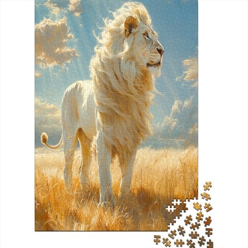 Löwe Puzzle 1000 Teile,Puzzle Für Erwachsene, Impossible Puzzle, GesKükenlichkeitsspiel Für Die Ganze Familie,Puzzle Farbenfrohes,Puzzle-Geschenk,RaumdekoRatteion Puzzel 1000pcs (75x50cm) von DAZBDEOCK