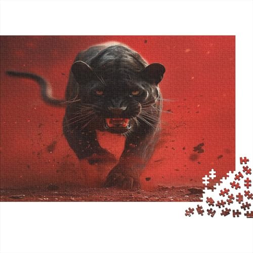 Panther Puzzle 1000 Teile,Puzzlespiel Für Erwachsene,Impossible Puzzle,Puzzle GesKükenlichkeitsspiel Für Die Ganze Familie, Geschenke Für Männer/Frauen Erwachsenen Puzzel 1000pcs (75x50cm) von DAZBDEOCK