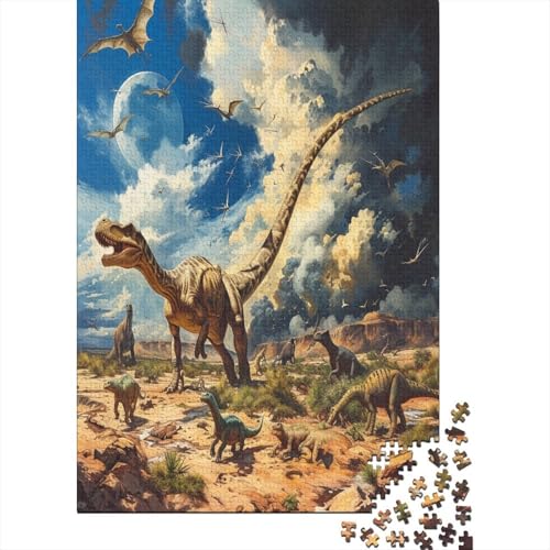 Pterosaurier.kgm Puzzle 1000 Teile Für Erwachsene Und Kinder Ab 14 Jahrenfür Stressabbauer Puzzlespiel Erwachsenen Puzzlespiel Puzzel 1000pcs (75x50cm) von DAZBDEOCK