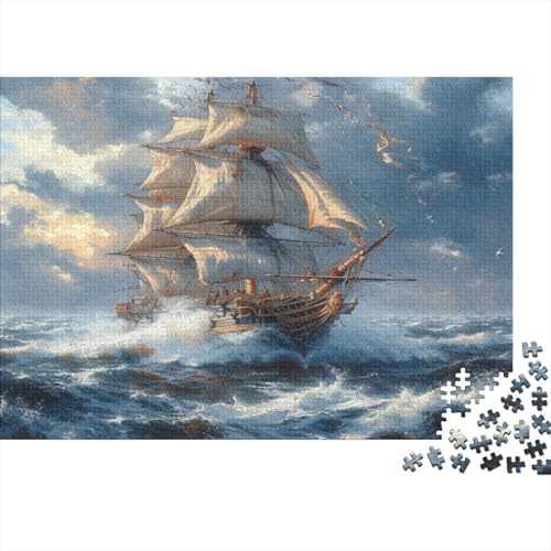 SailBoot Puzzle 1000 Teile Für Erwachsene Und Kinder Ab 14 Jahrenfür Stressabbauer Puzzlespiel Erwachsenen Puzzlespiel Puzzel 1000pcs (75x50cm) von DAZBDEOCK