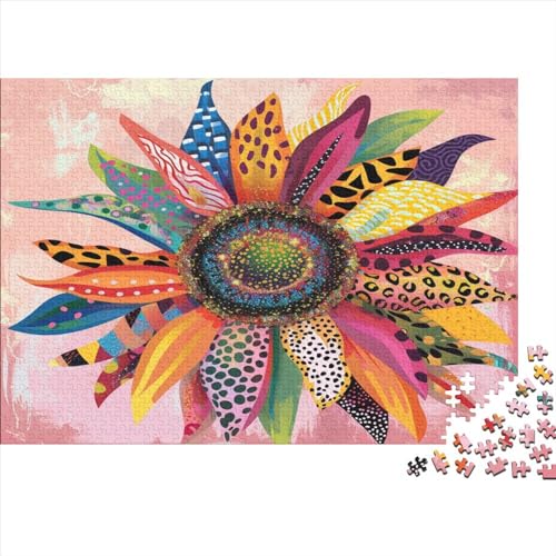 SonneBlume Puzzle 1000 Teile Puzzles Für Erwachsene Klassische Puzzles 1000 Teile Erwachsene Puzzlespiel Erwachsene 1000 Teile Erwachsenen Puzzlespiel Puzzel 1000pcs (75x50cm) von DAZBDEOCK