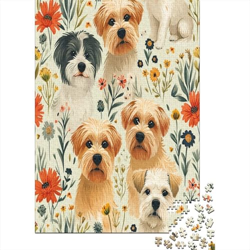 Yorkshire Terrier Puzzle 1000 Teile Puzzle Für Erwachsene Und Kinder Ab 14 Jahren,Puzzlespiel Erwachsenen Puzzlespiel Puzzel 1000pcs (75x50cm) von DAZBDEOCK