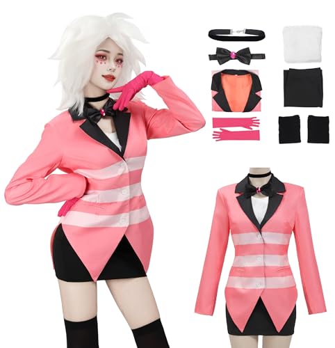 DAZCOS Agel Dust Cosplay-Kostüm für Damen, komplettes Set, Anzug, Minirock, Halloween-Party-Outfits (X-Large) von DAZCOS