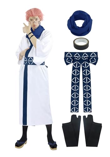 DAZCOS Ryomen Sukuna Cosplay Kostüm Kimono Outfit (XX-Large) von DAZCOS