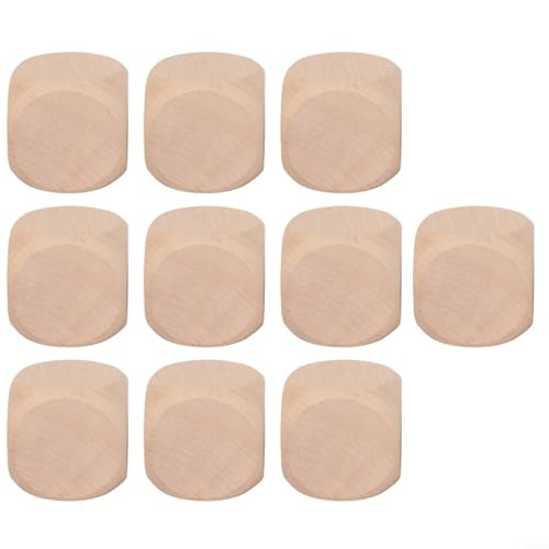 Personalisiertes Holzwürfel-Set, 10 leere Holzwürfel für DIY Handwerk und Gaming (12 mm) von DAZZLEEX