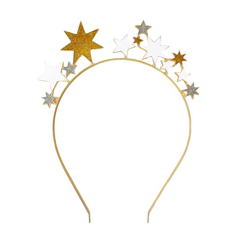 1 Stück Sternen-Stirnband, Buntes Haarband, Glitzer-Stern-Stirnband, Party-Kopfbedeckung, Glitzer-Haar-Accessoires, Damen-Haar-Accessoires, Geeignet Für Geburtstage, Partys, Hochzeiten von DAZZLUXE