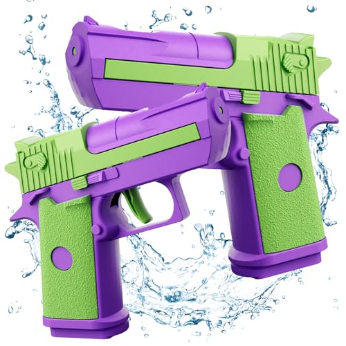 2 Stück Wasserpistolen für Kinder,Mini Wasserpistolen,Wasserpistole mit großer Reichweite,Premium Wasserpistolen Set,für Sport,Pools,Strände und Wasserschlachten im Freien von DAZZTIME