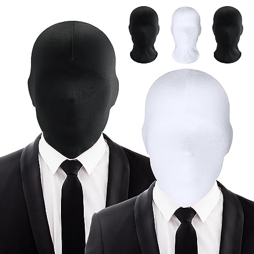 DAZZTIME 3 Stück Vollgesichtsmaske Halloween,Unisex Gesichtslose Maske,Spandex Vollgesichtsmaske-Weiches Atmungsaktives,Kopfmaske Maske Kostüm,für Erwachsene Halloween Party Cosplay von DAZZTIME