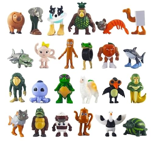 DAZZTIME Tung Tung Tung Sahur Figur,24 Stück Tralalero Tralala Spielzeugfiguren 1-2IN,Tralalero Tralala Schreibtischdekor,Dekorative Figuren für Kinder,Bürodekoration,für Erwachsene,Kinder DAZZTIME Tung Tung Tung Sahur Figur,24 Stück Tralalero Tralala Spielzeugfiguren 1-2IN,Tralalero Tralala Schreibtischdekor,Dekorative Figuren für Kinder,Bürodekoration,für Erwachsene,Kinder von DAZZTIME