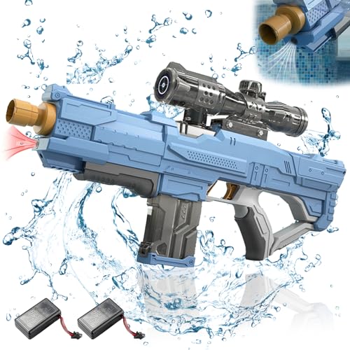 Wasserpistole Elektrisch,Elektrische Wasserpistole mit Automatischer Wasseraufnahme,Großer Reichweite,Große Kapazität Wasserpistole,für Erwachsene und Kinder,Sommer,Strandparty,Pool Spielzeug. von DAZZTIME