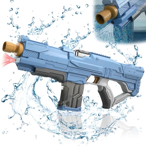 Wasserpistole Elektrisch,Elektrische Wasserpistole mit Automatischer Wasseraufnahme,Großer Reichweite,Große Kapazität Wasserpistole,für Erwachsene und Kinder,Sommer,Strandparty,Pool Spielzeug. von DAZZTIME