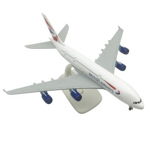 DBEIXIWEI British Airways A380 Flugzeugmodell im Maßstab 1:400, Legierung, Druckguss, Flugzeugmodell für Flugzeug-Enthusiasten von DBEIXIWEI